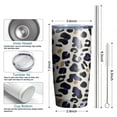 thumbnail image 6 of Leopard Print 20oz Coffee Tavel Tumblers, Stainless Steel Mobile Tumbler, Vacuum Insulated Coffee Mug with Lid, Spill-Proof Travel Cup for Hot & Cold Drinks, 6 of 6