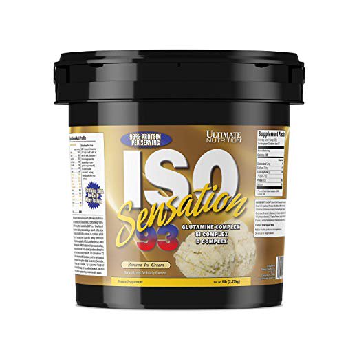Ultimate Nutrition ISO Sensation 93 Whey Protein Isolate Low Carb