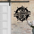 thumbnail image 3 of Handmadetneonsign Personalized Anchor Wheel Home Number Metal Sign, Anchor Wheel Address Metal Sign, 3 of 5