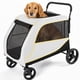 thumbnail image 1 of Garvee carriola para perro mediano y grande, plegado fácil con doble acceso, freno de un pie y malla transpirable, carrito todoterreno con capacidad de 176 lb, 1 of 9