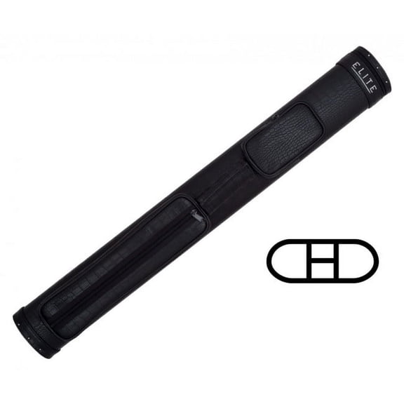 Elite ECGT22 BLACK Textured Vinyl 2Bx2S Billiards Pool Cue Stick Case