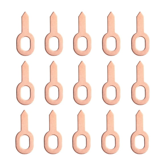 Chidian 50Pcs Auto Sheet Metal Repair Machine Parts Aluminum Welding Metal Plate Golden (OT)