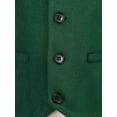 thumbnail image 3 of vastwit Kids Boys Formal Suit Vest Classic Fit V-Neck Single Breasted Dress Waistcoat Dark Green-B 8, 3 of 7