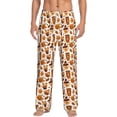thumbnail image 2 of Lsque Pumpkin Witch Hat Coffee Print Men's Pajama Pants, Lounge Pant - Comfortable Home Wear,Elastic Waistband, Stylish Design-XX-Large, 2 of 9