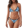 thumbnail image 1 of Fotbe Leaves And Flowers Traje de Baño para Mujer de Dos Piezas – Bikini Sexy de Tirantes Tipo Halter con Diseño Triangular, 1 of 6