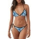 thumbnail image 1 of Fotbe Leaves And Flowers Traje de Baño para Mujer de Dos Piezas – Bikini Sexy de Tirantes Tipo Halter con Diseño Triangular, 1 of 6