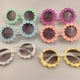 thumbnail image 2 of Gafas de sol con forma de girasol para niños y niñas, bonitas gafas de sol con forma de flor, para salidas de primavera, de 1 a 6 años, 2 of 5