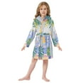thumbnail image 6 of FORMRS Niños Bathrobe Unisex Hooded Robe Soft Plush Pajamas Sleepwear, Size 4-6T, Seaside Boat, 6 of 7