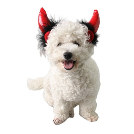 Legendog Pet Party Hat Cosplay Vampire Devil Horns Designed Cat Dog Party Hat Pet Costume Hat Dog Hat for Halloween
