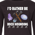 thumbnail image 4 of Inktastic Rock Hounding Rock Collector Long Sleeve Youth T-Shirt, 4 of 5