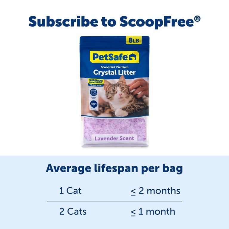 Premium Crystal Cat Litter, Lavender Scent, 3-Pack photo 7