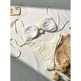 thumbnail image 2 of Women's 2 Piece 3D Rose Bikini Swimsuit Spaghetti Strap High Waisted Bathing Suit Beachwear, 2 of 5