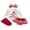 White, variant on Loicainy Infant Baby Girl Christmas Outfit 3 6 12 18 Months Letter Romper Striped Shorts Headband Stockings Clothes Set