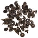 thumbnail image 1 of GOOHOCHY 10 juegos de botones a presión de forma Retro de aleación de Zinc, accesorios de hebilla para bolso de disfraz, botón de cierre artesanal con accesorios de Base (bronce), 1 of 7