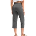 thumbnail image 5 of Men's Linen Pants - Elastic Waist Drawstring Yoga Golf Beach Jogger Sweats Lounge Harem Pants Trousers with Pockets White, 5 of 9
