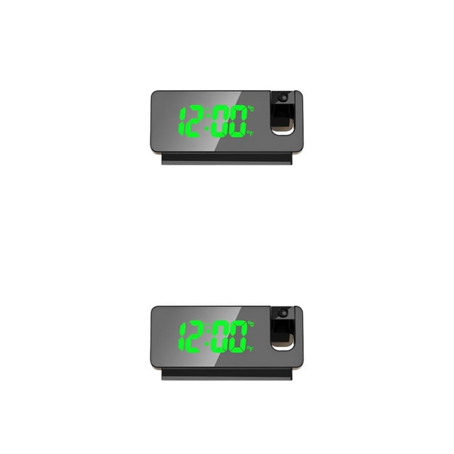Yuarrent Reloj Digital de PVC, repuesto de superficie de espejo alimentado por batería, pantalla de fecha giratoria, relojes de trabajo para Type1 NO1