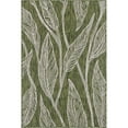 thumbnail image 1 of Unique Loom Outdoor Botanical Coastal Leaves Rug 4' x 6' Rectangle Green/Ivory, 1 of 1