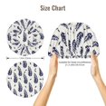thumbnail image 5 of Kdxio Blue Leaves Pattern Satin Bonnet Silk Bonnet Hair Bonnet for Sleeping Hair Bonnets for Women Curly Natural Hair, 5 of 6