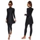 thumbnail image 1 of IBAKOM Traje de baño musulmán para mujer Conjunto de protección contra erupción 3 piezas Traje de baño modesto de manga larga con gorro de baño Traje de baño de surf, 1 of 4