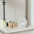 thumbnail image 4 of Seiko 4 inch Sussex II Beep Alarm Silver Traditional Analog Quartz Desk Clock QHE199SLH, 4 of 7