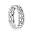thumbnail image 2 of Vintage Diamond Ring Stackable White gold Wedding Ring Filigree Art Deco Antique, 2 of 3