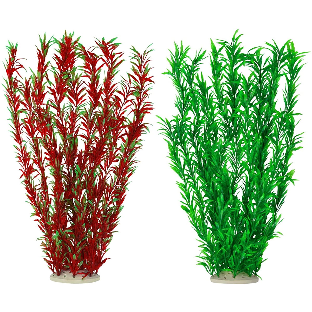 2 Pack Aquarium Plants Plastic Fish Plant Set for Tank Artificial