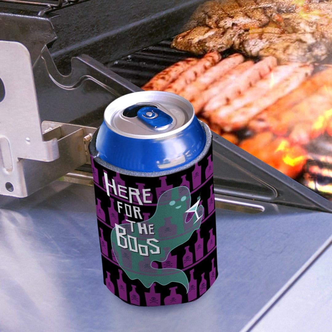 Creepy Halloween Decor Drink Up Witches Here For The Boos 2 Sided 2-Pack Can Drink Thermocoolers