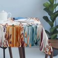 thumbnail image 4 of Orange Blue Pumpkin Fall Table Cloth Waterproof Tablecloths, Thanksgiving Maple Leaf Tablecloth Dining Table Cover for Kitchen Party Tabletop Outdoor, Rectangle Tablecloth 54x108 Inch, 4 of 9