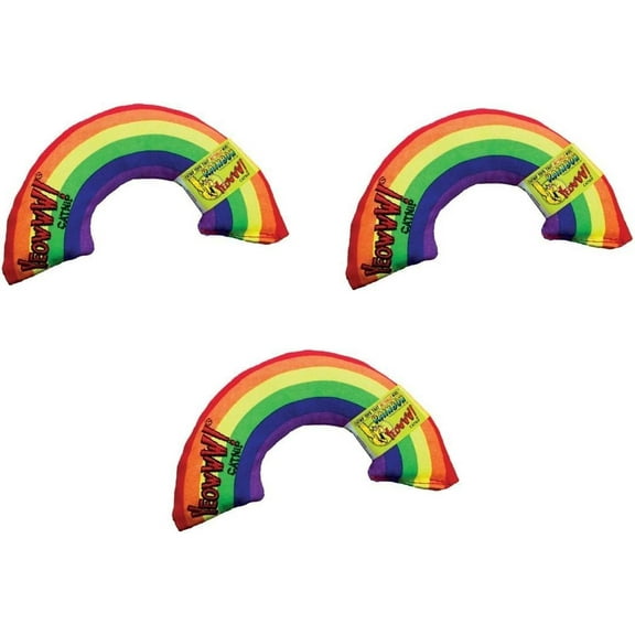 Yeowww! 100% Organic Catnip Rainbow Toy, 3 Pack
