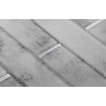 thumbnail image 4 of Apollo Tile   5 Pack Light Gray 2-in. x 8-in Polished Glass Mosaic Tile (4.83 Sq ft/case), 4 of 4