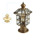 thumbnail image 6 of Uxcell 1.1" Tall Brass Lamp Finial Cap Knob Lamp Screw Holder Tapped 1/4-27 Table Floor Lamp Shade Lampshade Decoration, 6 of 6