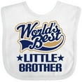 thumbnail image 3 of Inktastic Little Brother Worlds Best Boys Baby Bib, 3 of 4