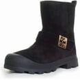 thumbnail image 2 of Tory Burch Women's Black Suede Mellow Shearling Boots, 2 of 4