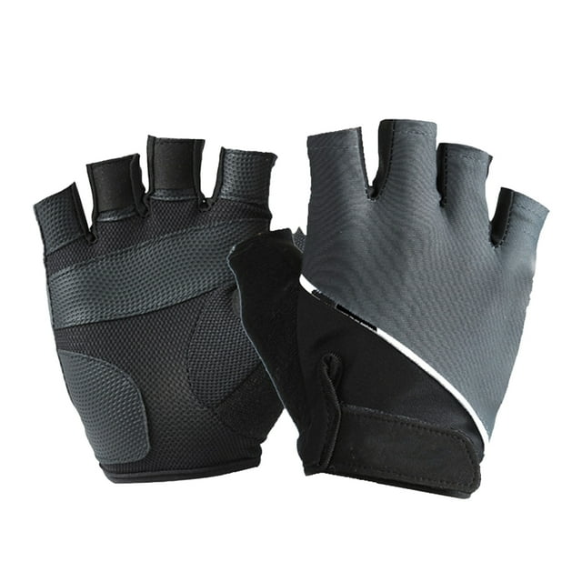 Qarigey 1 par de guantes Unisex para mujer y hombre, manoplas antideslizantes portátiles, guantes sin dedos, equipo para ciclismo al aire libre, guantes y mitones Negro M Qarigey AP017266-05