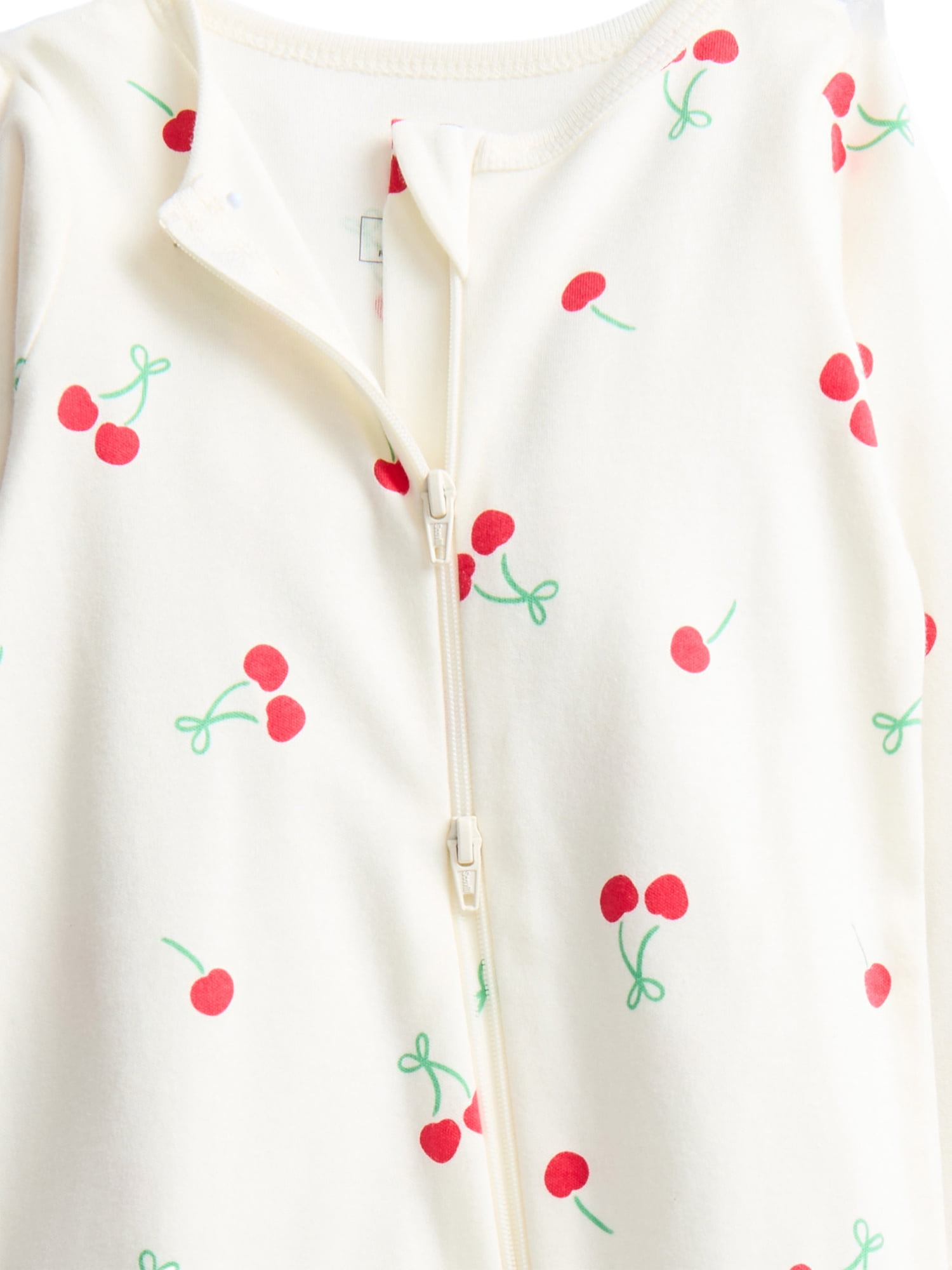 Wonder Nation Organic Cotton Baby Unisex Zip Front Footed Sleep N Play Pajamas, Sizes Preemie-6/9 Months