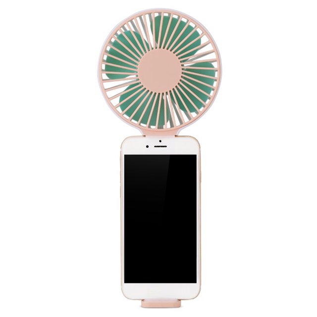 Zootealy Portable Handheld Fan Phone Stand Rechargeable Mini Desktop Fan 3-Speed Adjustable Cooling Fan
