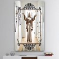 thumbnail image 3 of DESIGN ART Designart 'Jesus Loves You' Cabin and Lodge Mirror - Large Printed Wall Mirror 23.7in.x31.5in., 3 of 4