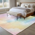 thumbnail image 5 of Area Rug 60×96in, Colorful Cloud Rainbow Floor Carpet Living Room Rug, Dreamy Cloud Sky Star Non-Slip Welcome Mat Indoor Rugs for Bedroom Dining Room, 5 of 9