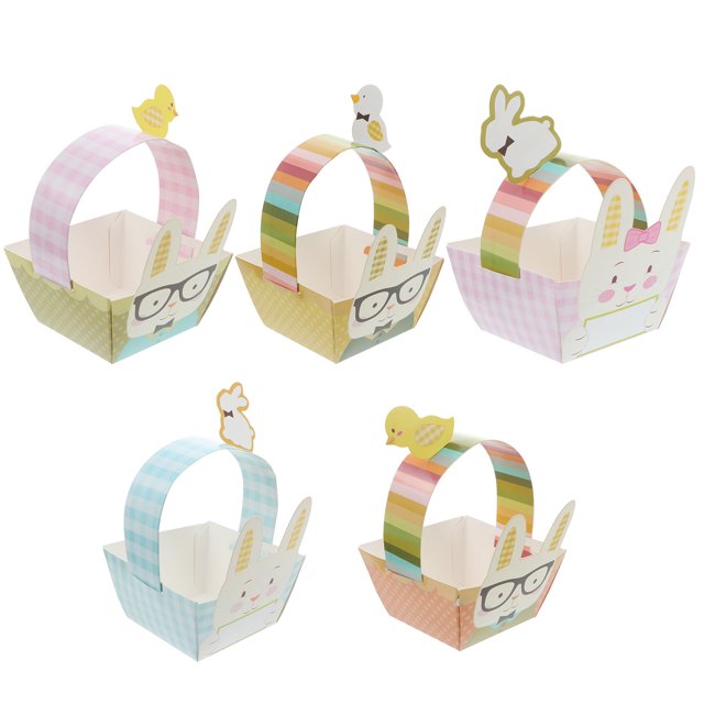 YSNOOWE 5Ud Caja De Papel Para Regalos De Pascua Con Colorida Ideal Para