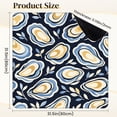 thumbnail image 2 of Mahjong Mat 31.5" x 31.5" Abstract Oyster Shell Blue Beige White Layers Dark Non-Slip Noise Reduction Mahjong Tiles Table Cover for Dominoes Poker Card Board and Tile Games, 2 of 6