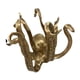 thumbnail image 4 of Adorno de figura marina de simulación de animal marino moderno decorativo para balcón Oro, 4 of 9