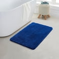 thumbnail image 1 of YHF Bathroom Rugs 20" X 32", Extra Thick & Soft Microfiber Shaggy, Machine Washable Bath Mats, Absorbent Bath Rugs, Non-Slip Rubber Backing Bath Mat for Bathroom Floor, Tub and Shower, Royal Blue, 1 of 5