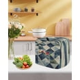 thumbnail image 5 of Navy Blue Geometric Stand Mixer Dust Cover with Storage Pocket & Handles, Abstract Modern Green Artwork Fits All Tilt Head & Bowl Lift Kitchen Appliance Cover Organizer Bag Accessories, 4.5-5 Quart, 5 of 6