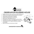 thumbnail image 6 of Observation Bluebird House - Bird Nest Box with Plexiglas Viewing Panel | 1" Thick Pine for Insulation | Safe, Easy-Clean Birdhouse for Outdoor Use | Handcrafted in USA | 12.5"H x 6.25"W x 8.5"D, 6 of 7