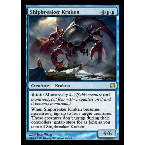 MtG Theros Rare Shipbreaker Kraken (Foil) #63