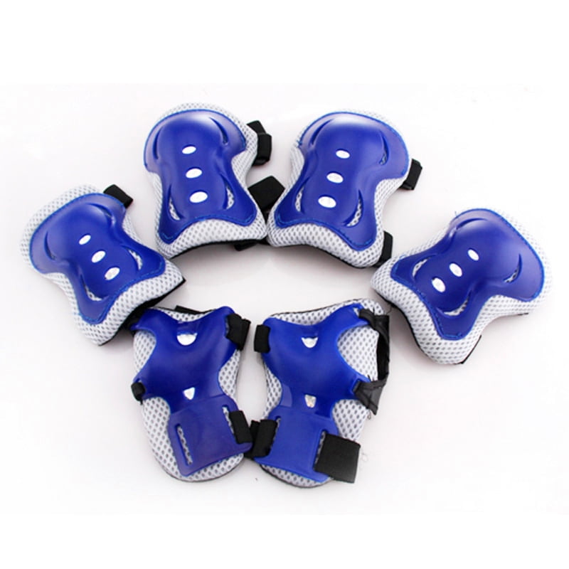 6 Pieces Kids Outdoor Sports Protective Gear Knee Pads Elbow Pads Wrist Guards Roller Skating Safety Protection by