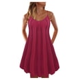 thumbnail image 1 of Fridja Womens and Casual Summer Multicolor Solid Color Beach Dress, 1 of 4