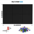 thumbnail image 4 of Al Tablero de Corcho, Paquete de 12 Azulejos de Fieltro para Pared con 100 Chinchetas, Tableros de Corcho Negro para Tablero de Corcho, 4 of 8
