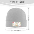 thumbnail image 3 of ZICANCN Easter Eggs Bloom Floral Knit Beanie Hat, Winter Cap Soft Warm Classic Hats for Men Women, Gray, 3 of 8
