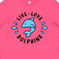thumbnail image 4 of Inktastic Live Love Dolphins Youth T-Shirt, 4 of 5